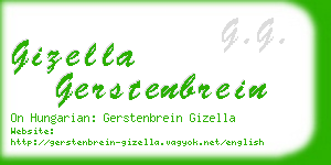 gizella gerstenbrein business card